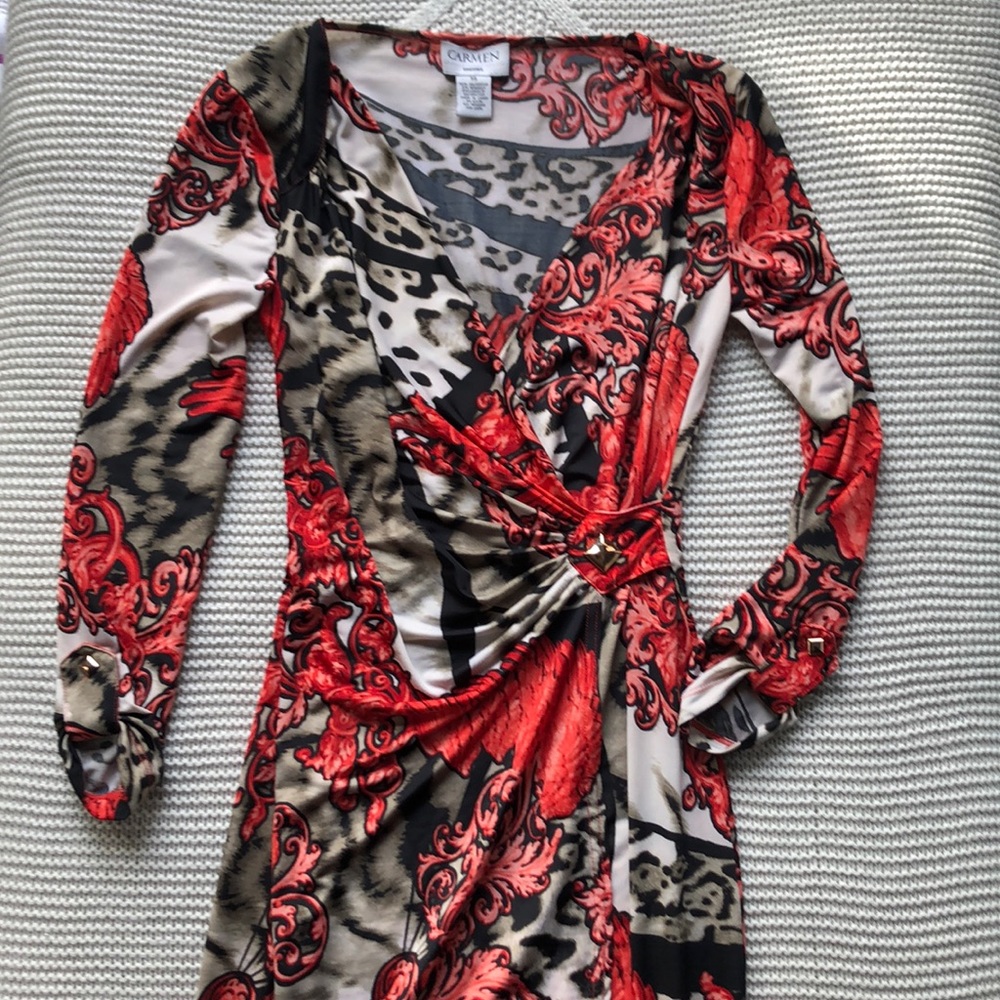 Wrap dress.